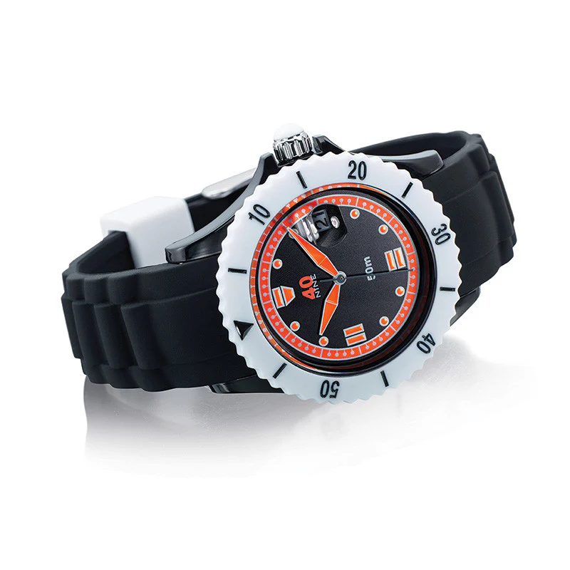 40Nine Medium 40mm Black & Orange Watch - Image 2