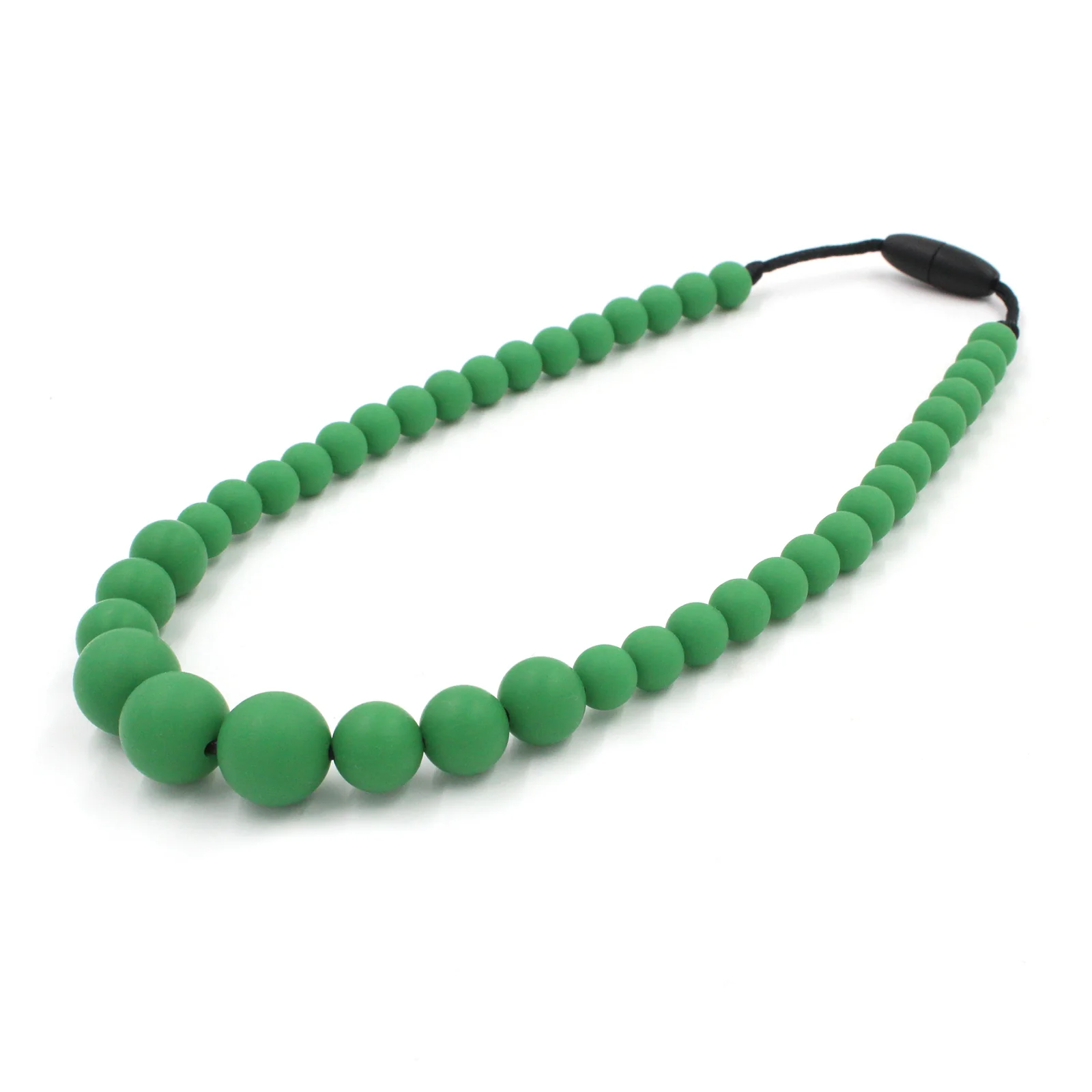 Christmas Green Silicon rubber bead necklace - Image 3