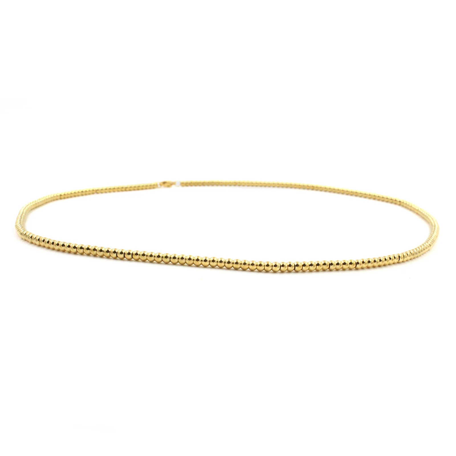 DG-20082604 Gold Stainless Steel Beaded Necklace - Image 6