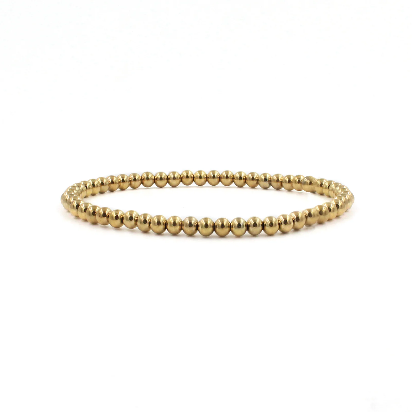 Gold Color Stainless Steel Beaded Bracelets - Image 5