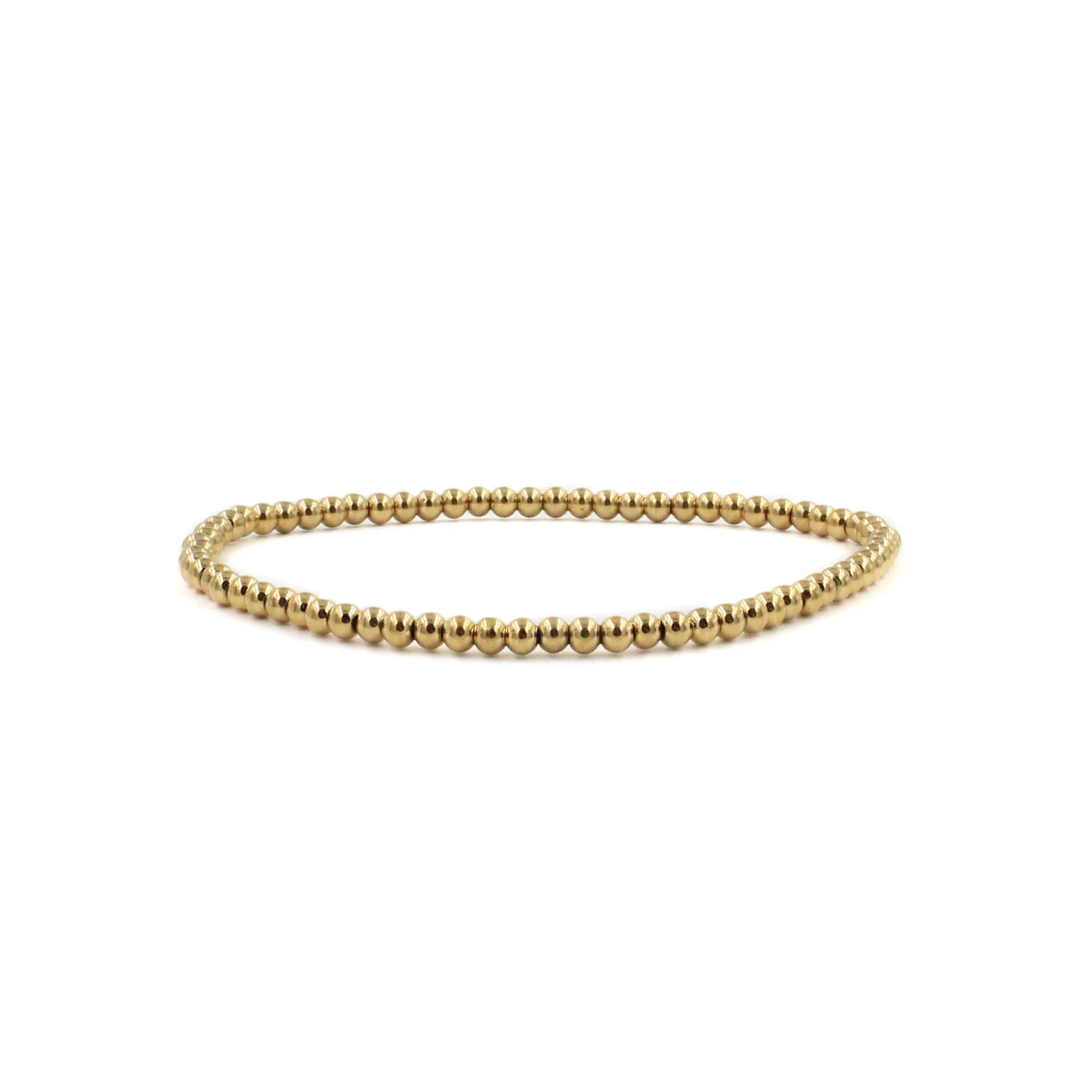 Gold Color Stainless Steel Beaded Bracelets - Image 6