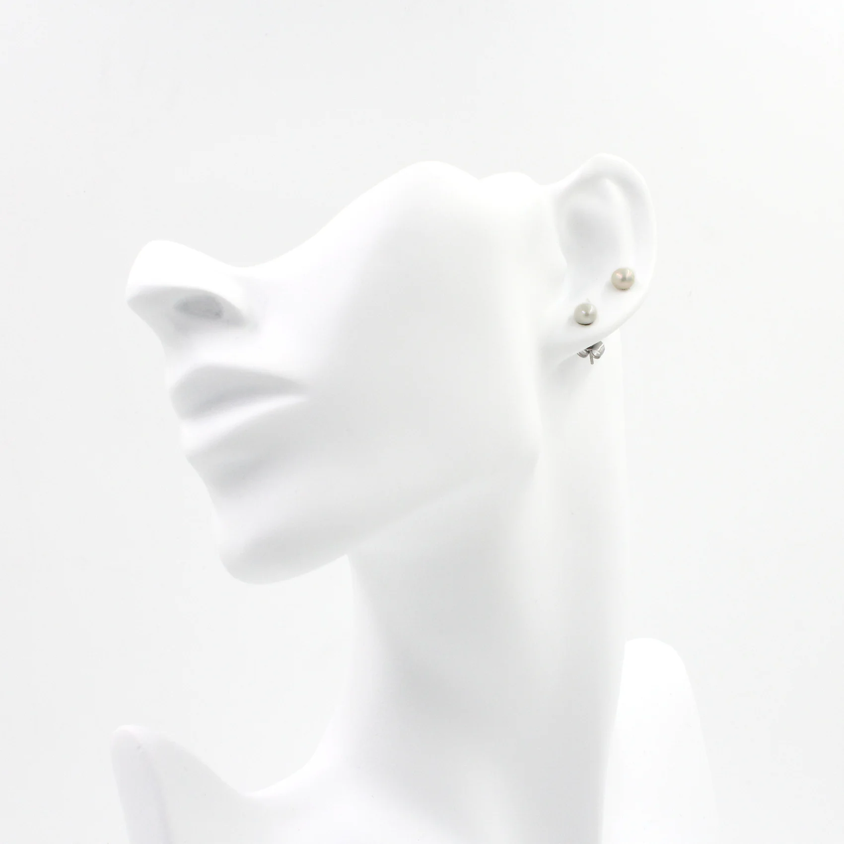 Pearl Stud Earrings - Image 5