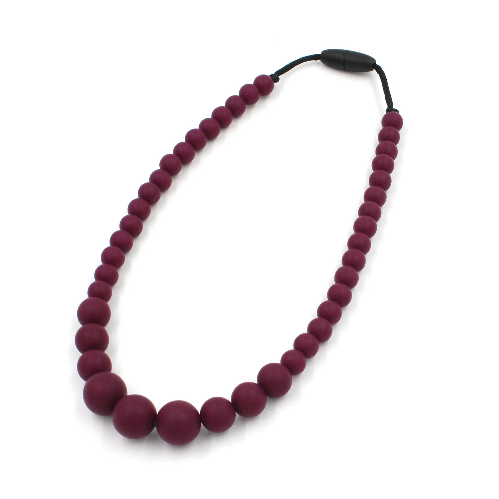 Red Wine Silicon rubber bead necklace - Image 5