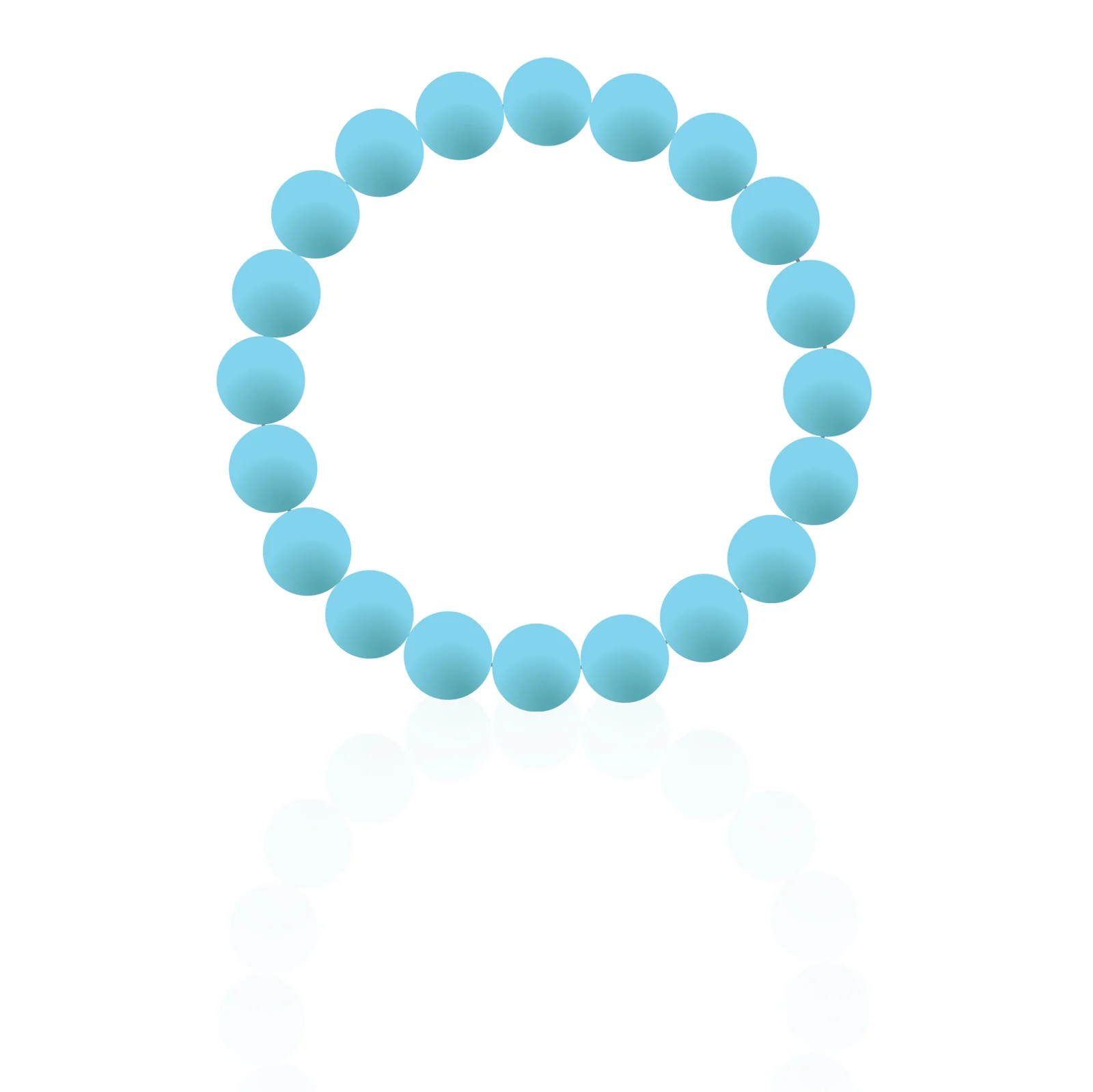 Scuba Silicon rubber 9MM bead bracelets - Image 3
