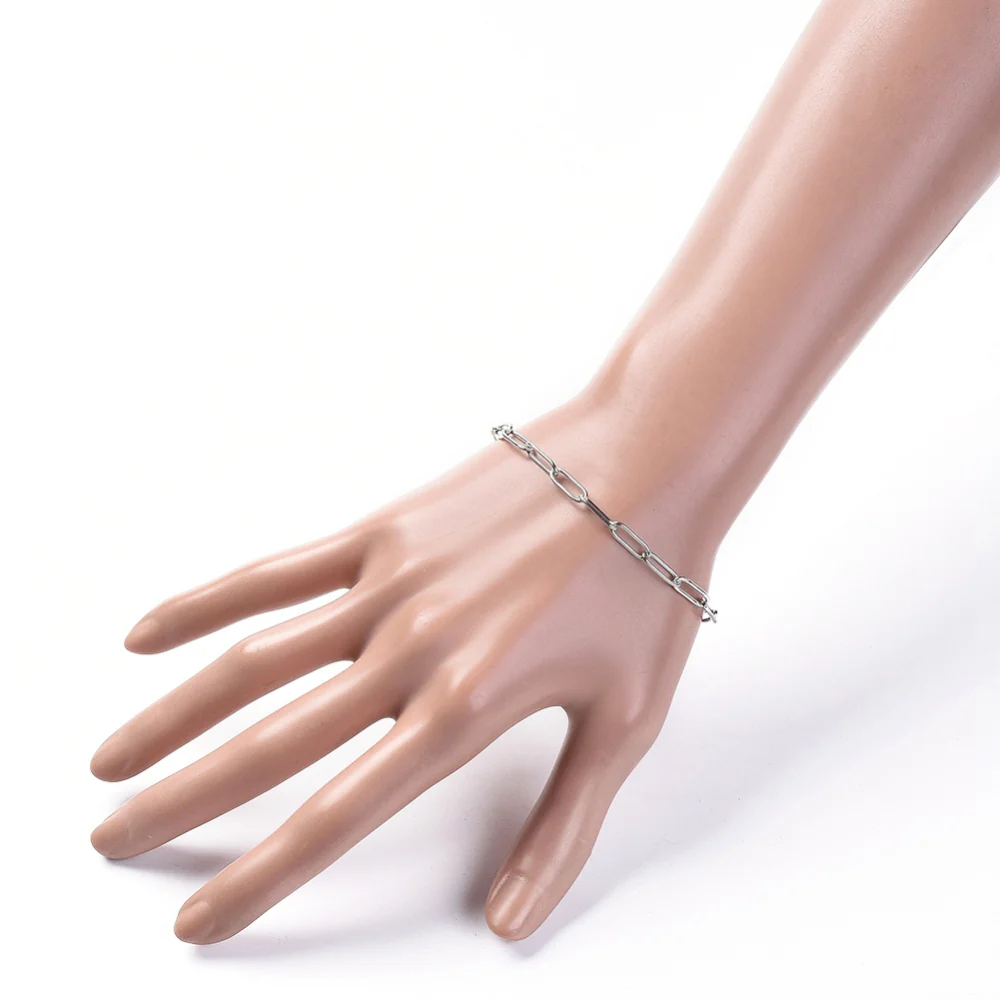 Stainless Steel Paper Clip Bracelet - Image 4