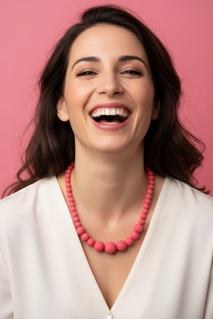 Watermelon Silicon rubber bead necklace - Image 2