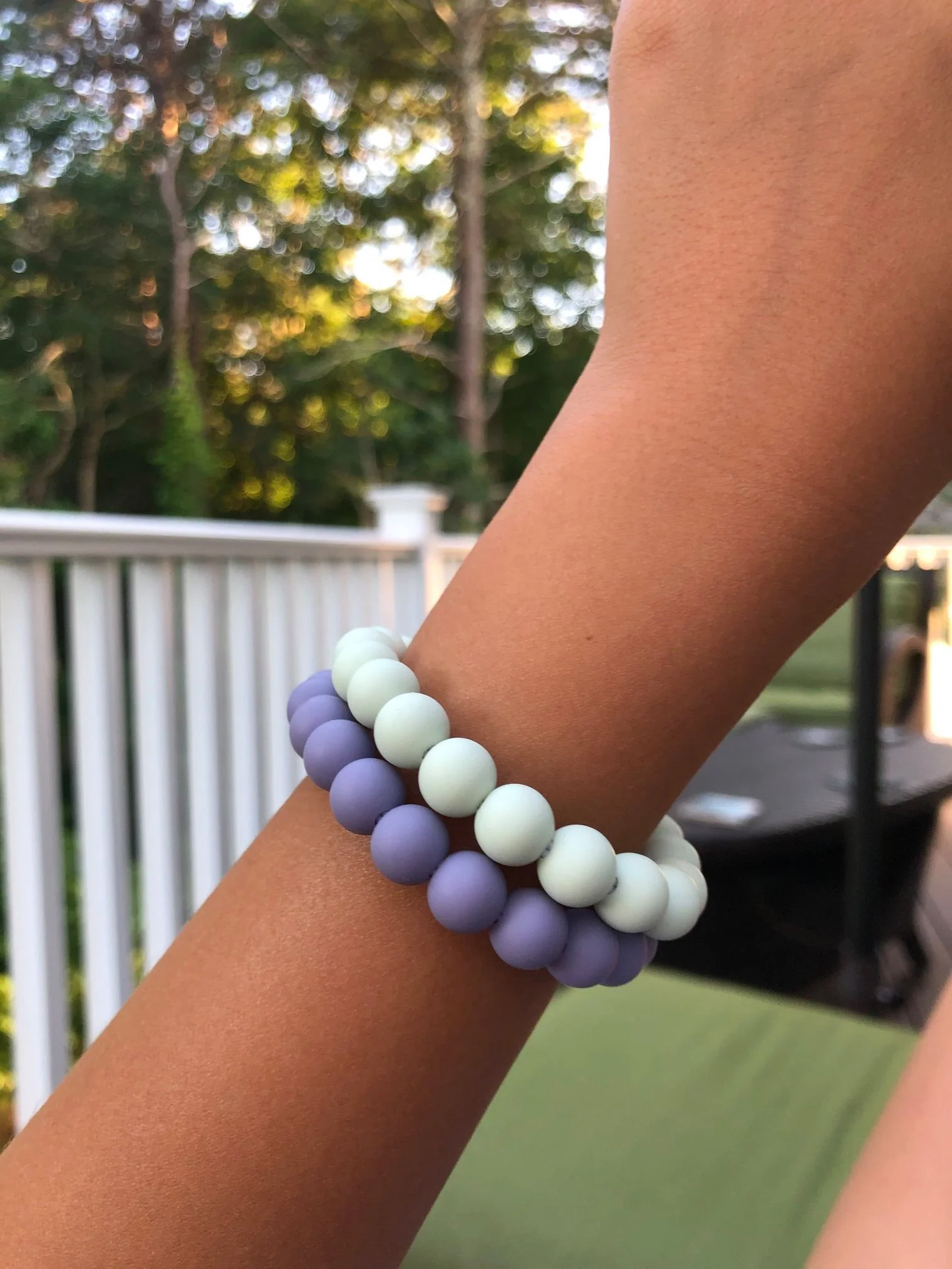 Wink Silicon rubber 9MM bead bracelets - Image 4